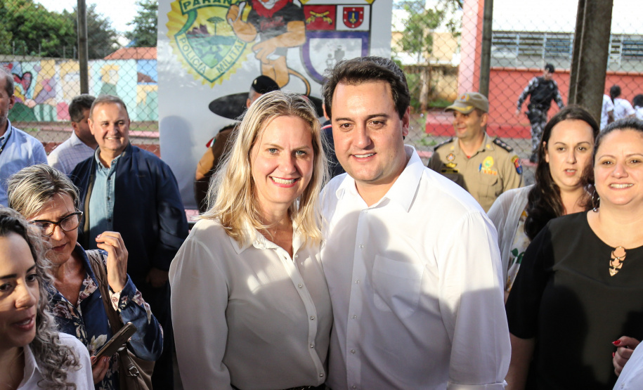 O governador Carlos Massa Ratinho Junior lança o programa Escola Segura. Foz do Iguaçu, 09/05/2019 - Foto: Geraldo Bubniak/ANPr