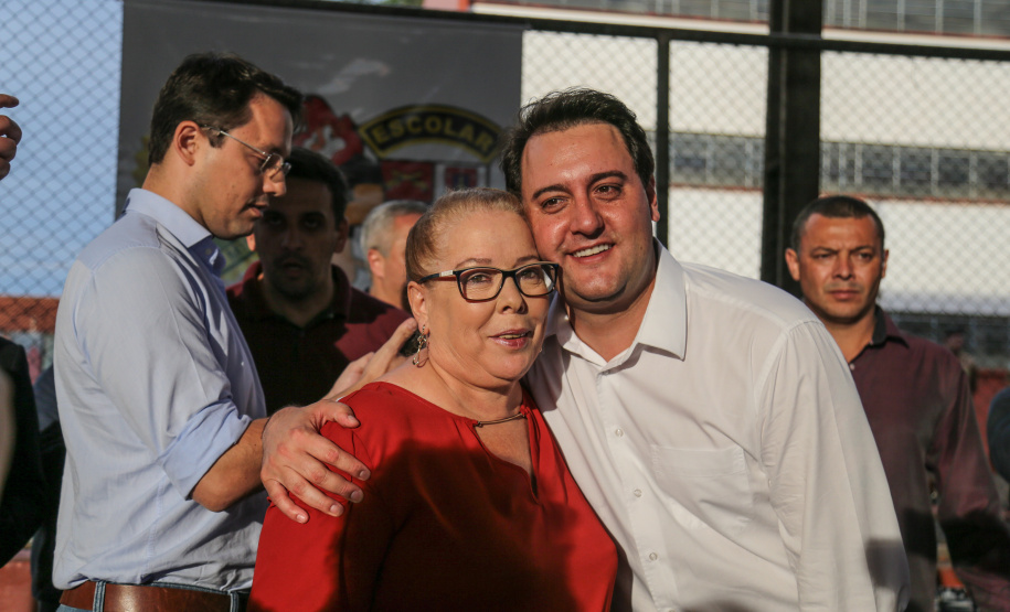 O governador Carlos Massa Ratinho Junior lança o programa Escola Segura. Foz do Iguaçu, 09/05/2019 - Foto: Geraldo Bubniak/ANPr