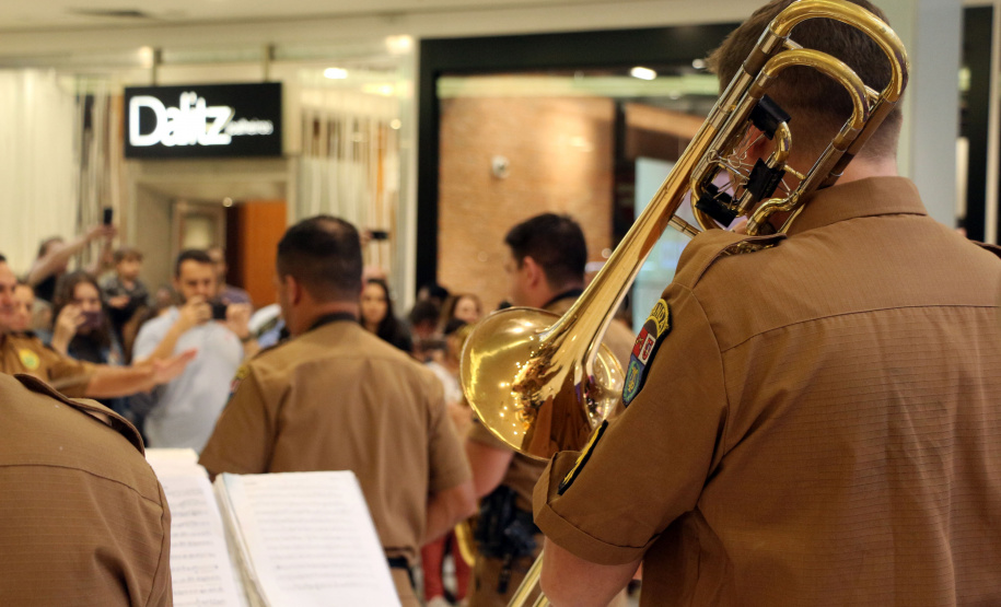 Curitiba, 11 de maio de 2019. Apresentação da Banda da PMPR em homenagem ao Dia das Mães.