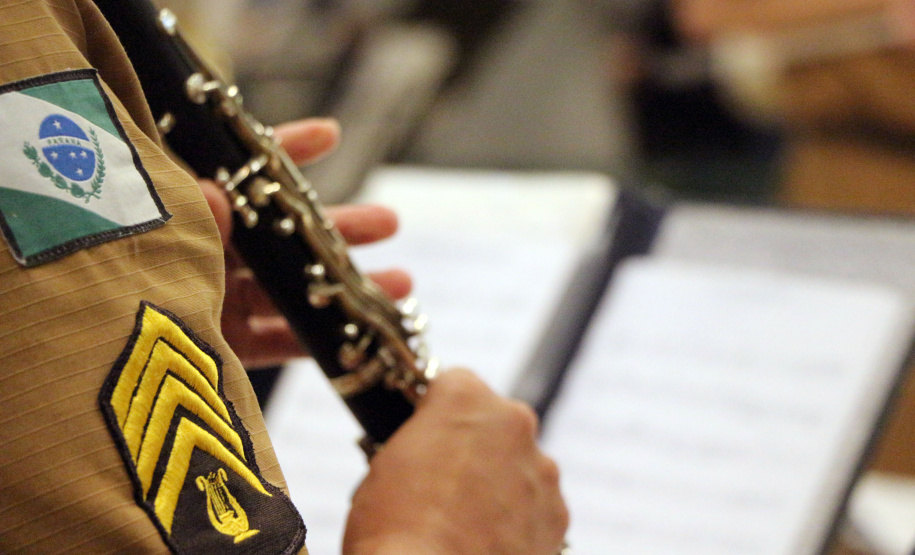 Curitiba, 11 de maio de 2019. Apresentação da Banda da PMPR em homenagem ao Dia das Mães.