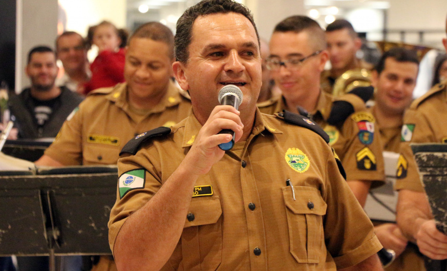 Curitiba, 11 de maio de 2019. Apresentação da Banda da PMPR em homenagem ao Dia das Mães.