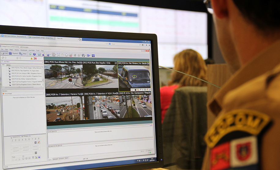 Centro Integrado de Comando e Controle Regional do Paraná (CICCR). Foto: Cabo Daniel Meneghetti/PMPR