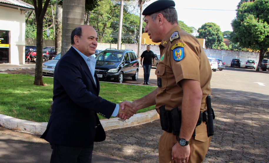 Maringá, 17 de maio de 2019. Secretário de Segurança Pública Visita o 4º BPM/Maringá