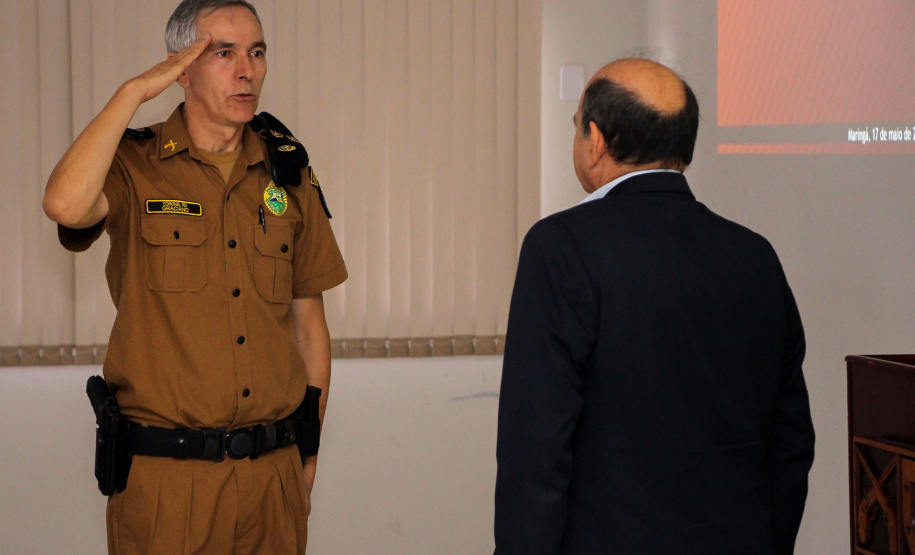 Maringá, 17 de maio de 2019. Secretário de Segurança Pública Visita o 4º BPM/Maringá