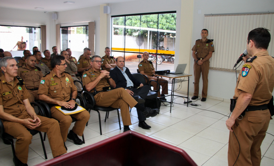 Maringá, 17 de maio de 2019. Secretário de Segurança Pública Visita o 4º BPM/Maringá