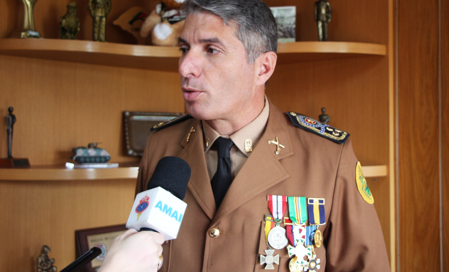 São Jose dos Pinhais, 20 de maio de 2019. Dia do Patrono da PMPR, entrevista Comandante Geral Cel. Pericles.