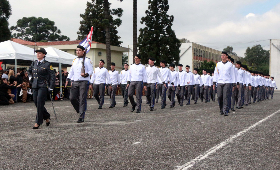 São Jose dos Pinhais, 20 de Maio de 2019. Solenidade alusiva ao Patrono da PMPR. Desfile do CPM.