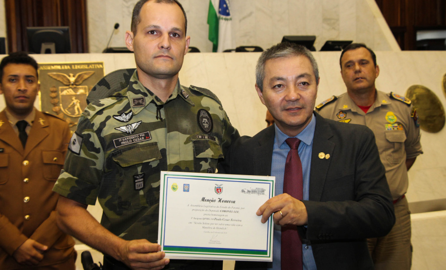 Curitiba, 21 de maio de 2019. Menção Honrosa Manobra de Heimlich - ALEP