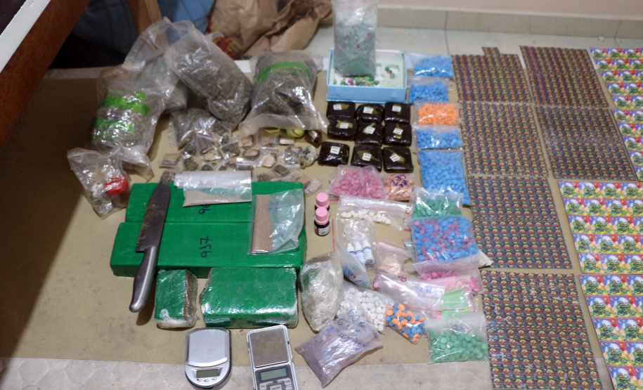 Curitiba, 24 de Maio de 2019. 24-05-2019. Operação do 1º CRPM desmonta laboratório de drogas no Tingui.