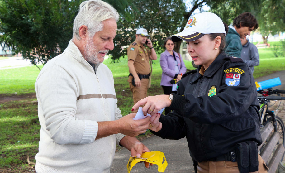 Curitiba, 27 de maio de 2019. Blitz Educativa Maio Amarelo