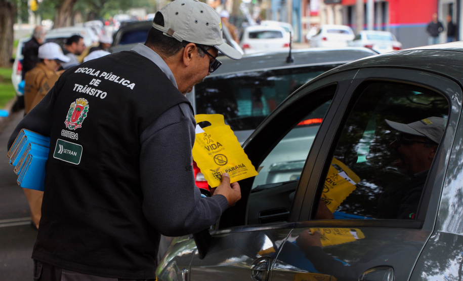 Curitiba, 27 de maio de 2019. Blitz Educativa Maio Amarelo