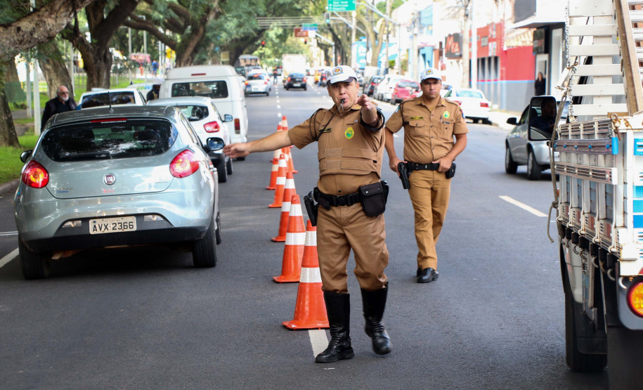 Curitiba, 27 de maio de 2019. Blitz Educativa Maio Amarelo
