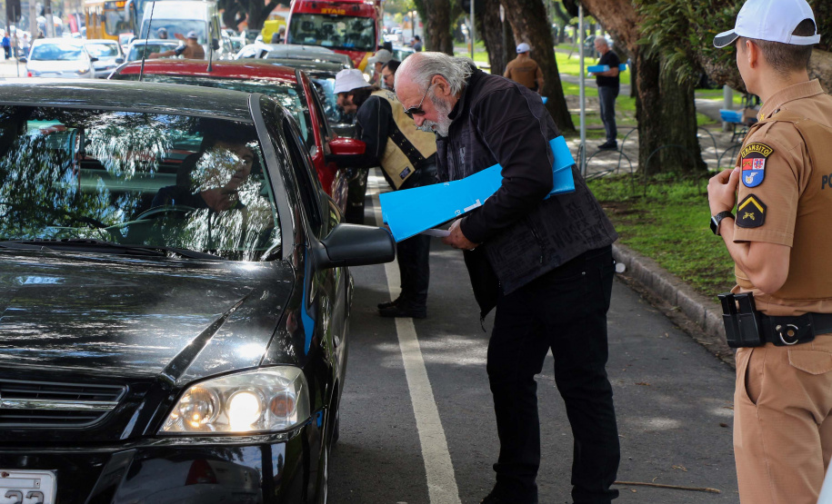 Curitiba, 27 de maio de 2019. Blitz Educativa Maio Amarelo