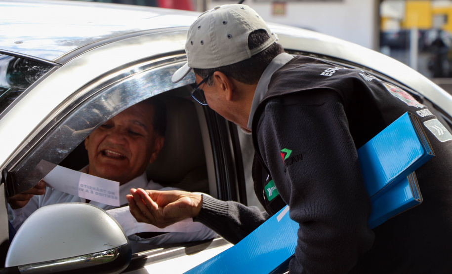 Curitiba, 27 de maio de 2019. Blitz Educativa Maio Amarelo