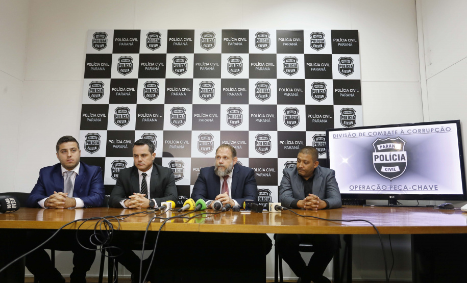 Coletiva na Delegacia de Combate a Corrupção, sobre a Operação Peça Chave. Curitiba, 28-05-19Foto: Arnaldo Alves / ANPr.