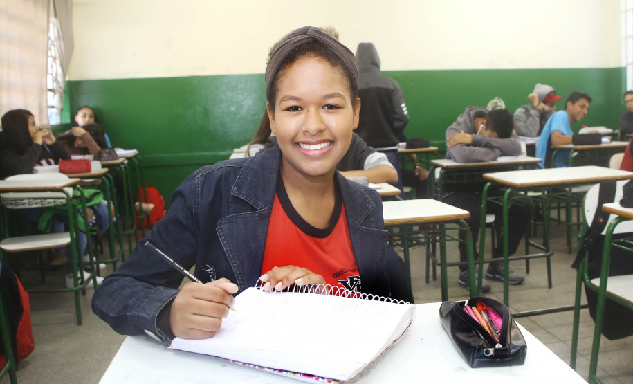 Na imagem, a aluna Amanda Figuereido