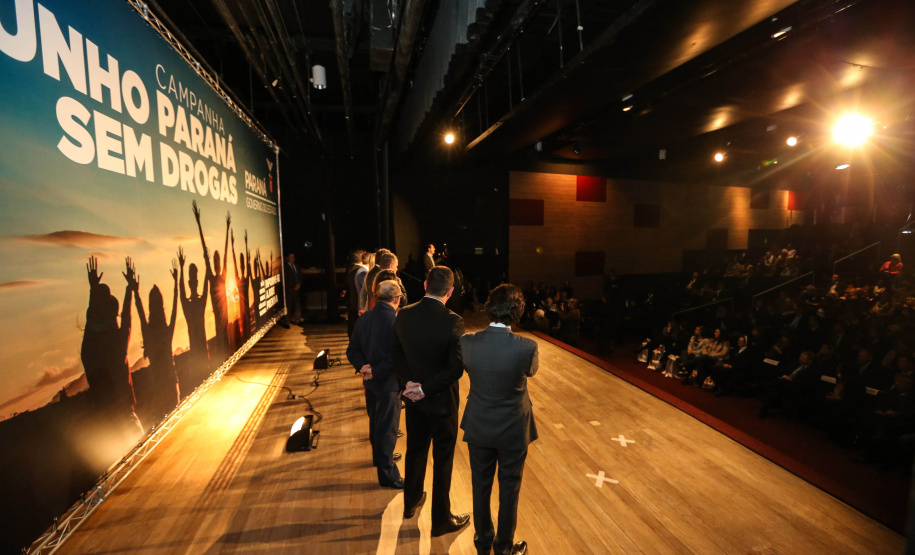 O governador Carlos Massa Ratinho Junior lança nesta terça-feira (04) no  auditório Poty Lazzarotto do Museu Oscar Niemeyer,  a campanha Junho Paraná Sem Drogas. O mês inteiro será dedicado à conscientização e prevenção quanto ao uso de entorpecentes.  Curitiba, 04/06/2019 -Foto: Geraldo Bubniak/ANPr