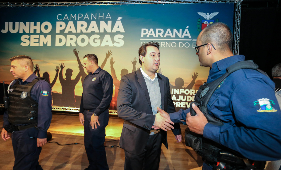 O governador Carlos Massa Ratinho Junior lança nesta terça-feira (04) no  auditório Poty Lazzarotto do Museu Oscar Niemeyer,  a campanha Junho Paraná Sem Drogas. O mês inteiro será dedicado à conscientização e prevenção quanto ao uso de entorpecentes.  Curitiba, 04/06/2019 -Foto: Geraldo Bubniak/ANPr