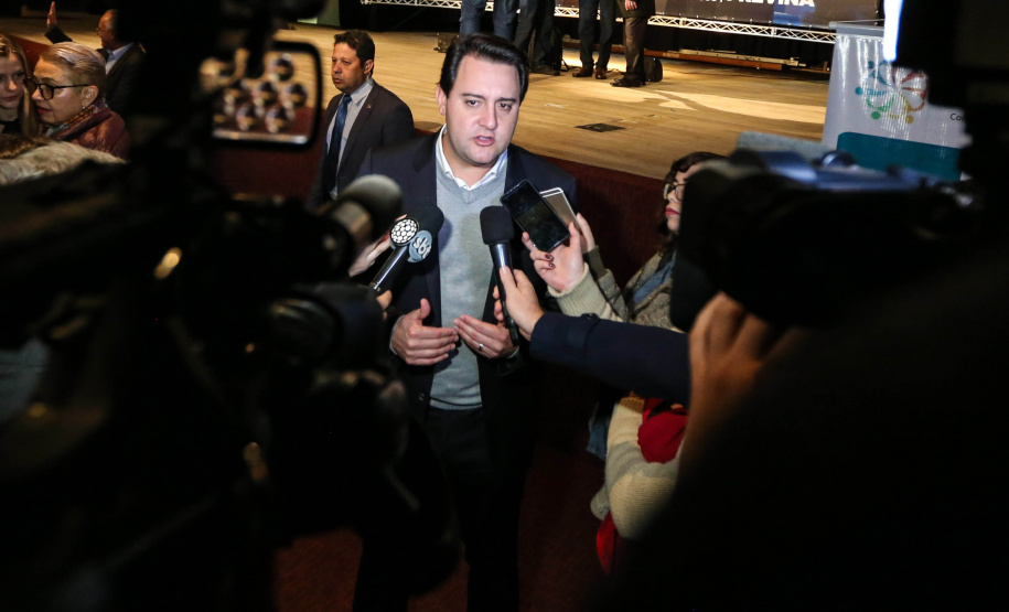 O governador Carlos Massa Ratinho Junior lança nesta terça-feira (04) no  auditório Poty Lazzarotto do Museu Oscar Niemeyer,  a campanha Junho Paraná Sem Drogas. O mês inteiro será dedicado à conscientização e prevenção quanto ao uso de entorpecentes.  Curitiba, 04/06/2019 -Foto: Geraldo Bubniak/ANPr