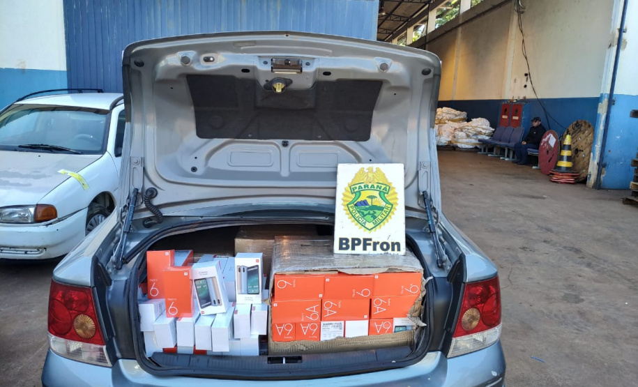 Carga de 300 celulares contrabandeados é apreendida pelo BPFron na fronteira do estado