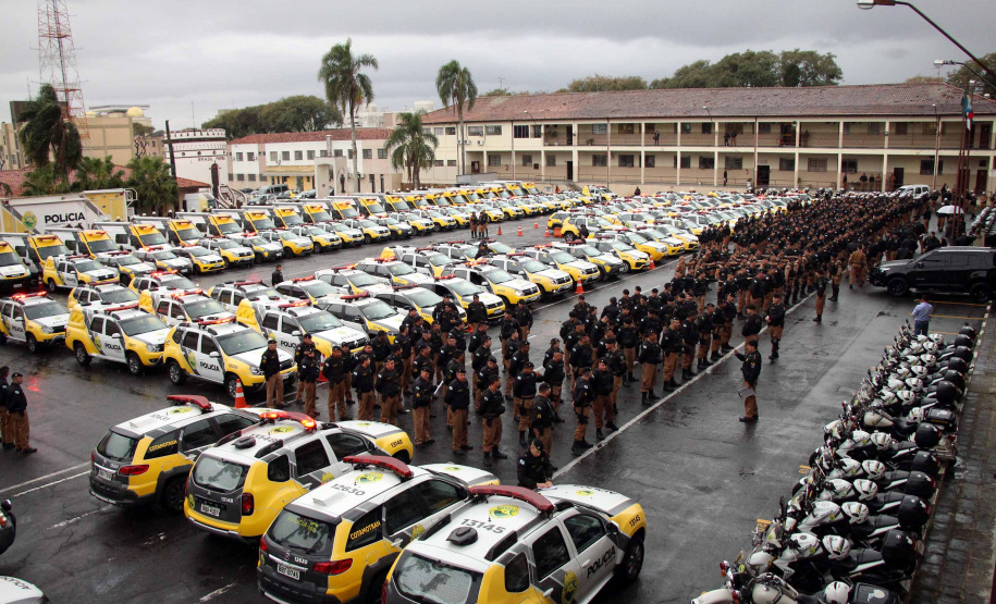 Curitiba, 02 de agosto de 2019.  Polícia Militar deflagra Operação 100 com mais de 500 policiais e 165 viaturas em Curitiba.
