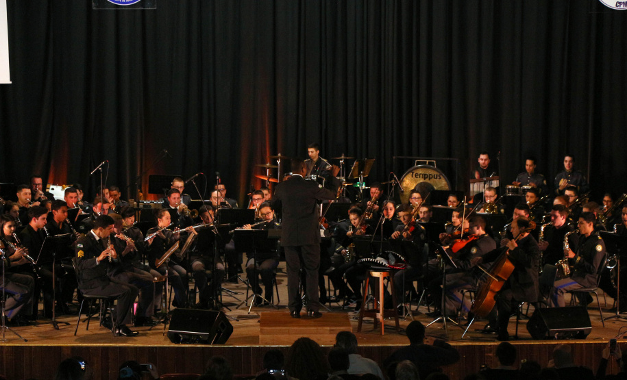 Curitiba, 06 de agosto de 2019. Concerto da Banda de Música do Colégio da Polícia Militar.