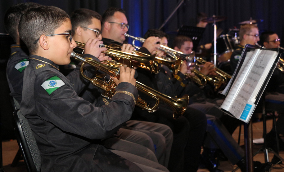 Curitiba, 06 de agosto de 2019. Concerto da Banda de Música do Colégio da Polícia Militar.