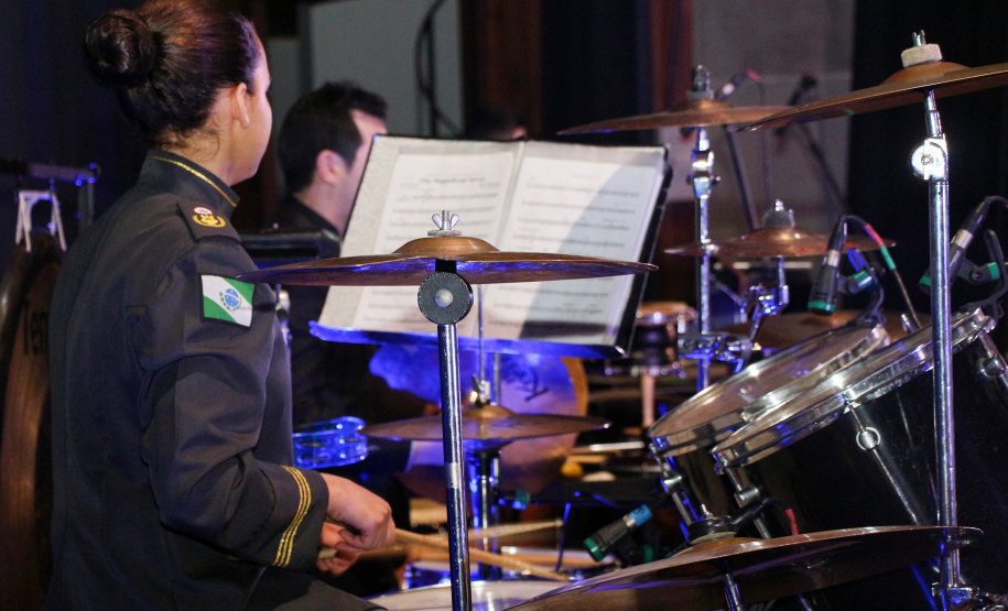 Curitiba, 06 de agosto de 2019. Concerto da Banda de Música do Colégio da Polícia Militar.