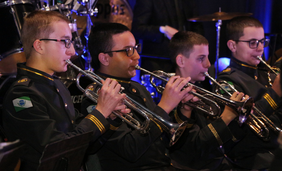Curitiba, 06 de agosto de 2019. Concerto da Banda de Música do Colégio da Polícia Militar.