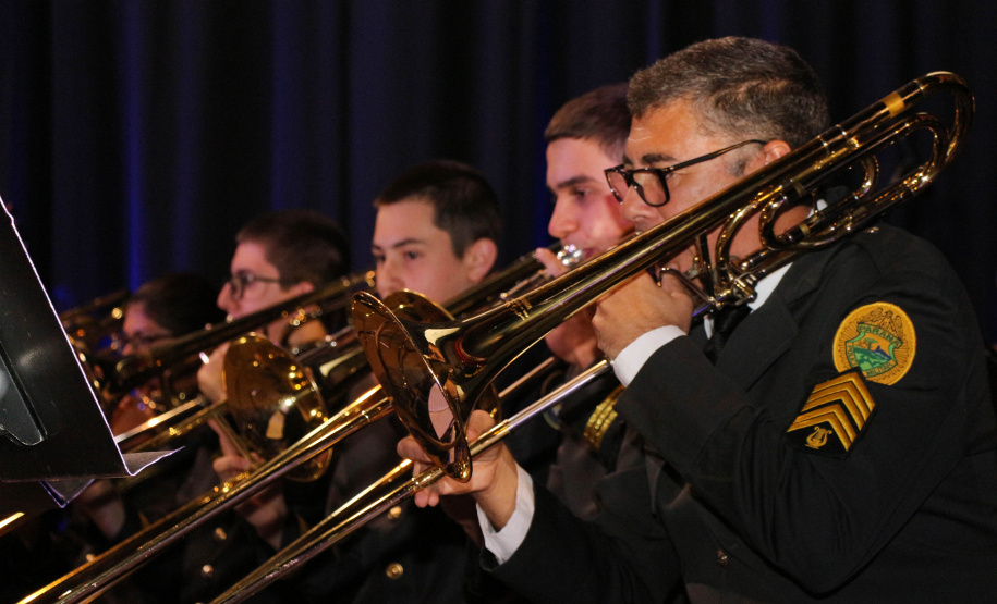 Curitiba, 06 de agosto de 2019. Concerto da Banda de Música do Colégio da Polícia Militar.