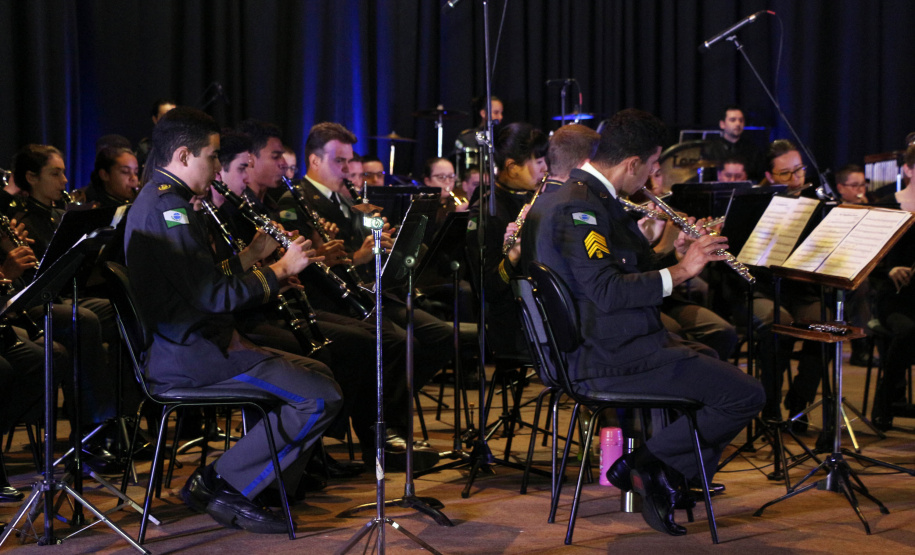 Curitiba, 06 de agosto de 2019. Concerto da Banda de Música do Colégio da Polícia Militar.