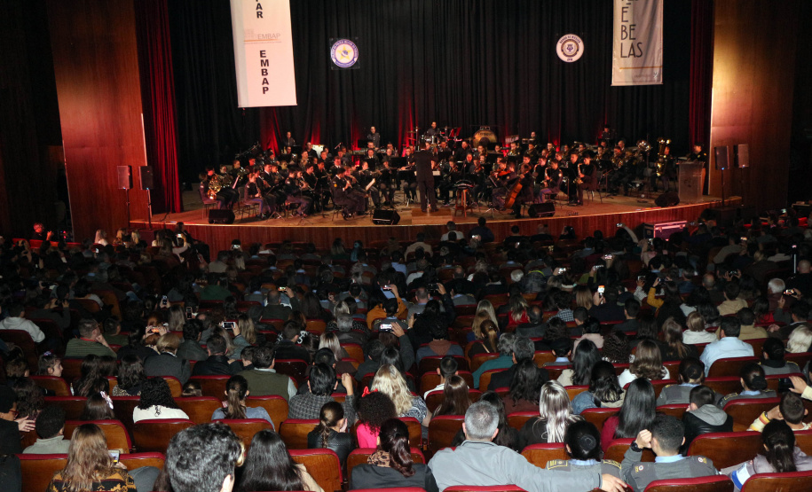 Curitiba, 06 de agosto de 2019. Concerto da Banda de Música do Colégio da Polícia Militar.
