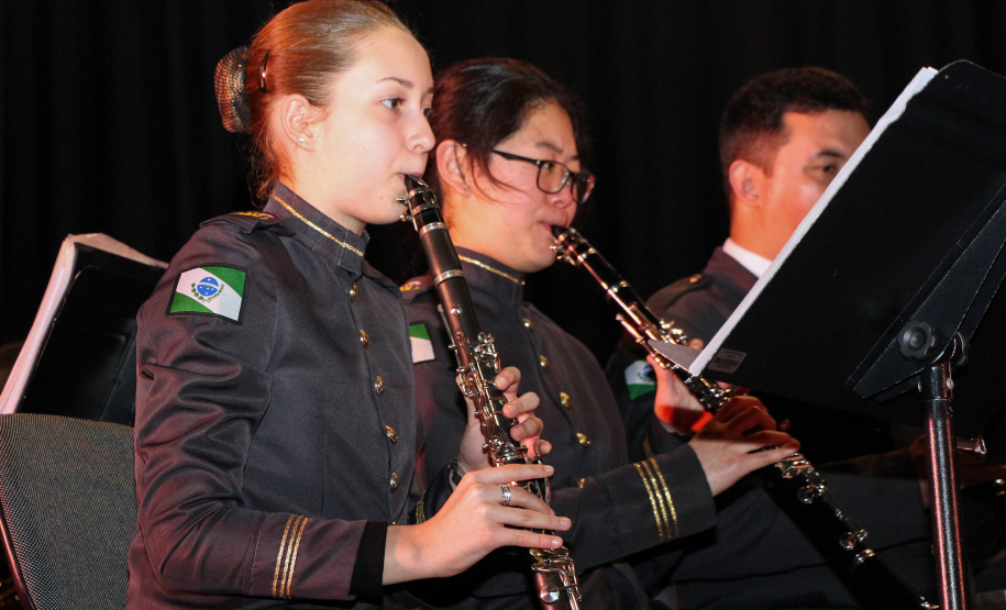 Curitiba, 06 de agosto de 2019. Concerto da Banda de Música do Colégio da Polícia Militar.