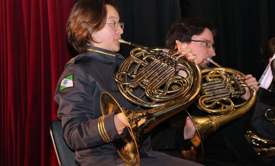 Curitiba, 06 de agosto de 2019. Concerto da Banda de Música do Colégio da Polícia Militar.