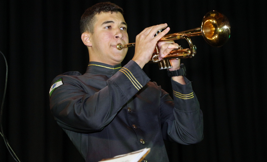 Curitiba, 06 de agosto de 2019. Concerto da Banda de Música do Colégio da Polícia Militar.