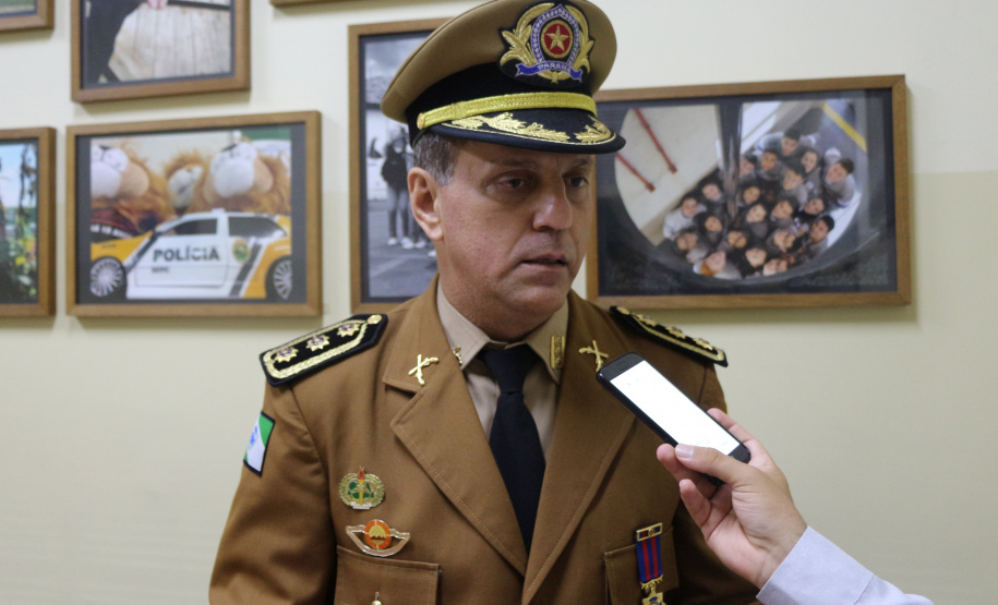 Curitiba, 07 de agosto de 2019. Aniversario Colegio da Policia Militar. Foto: entrevista Cel. Morais.