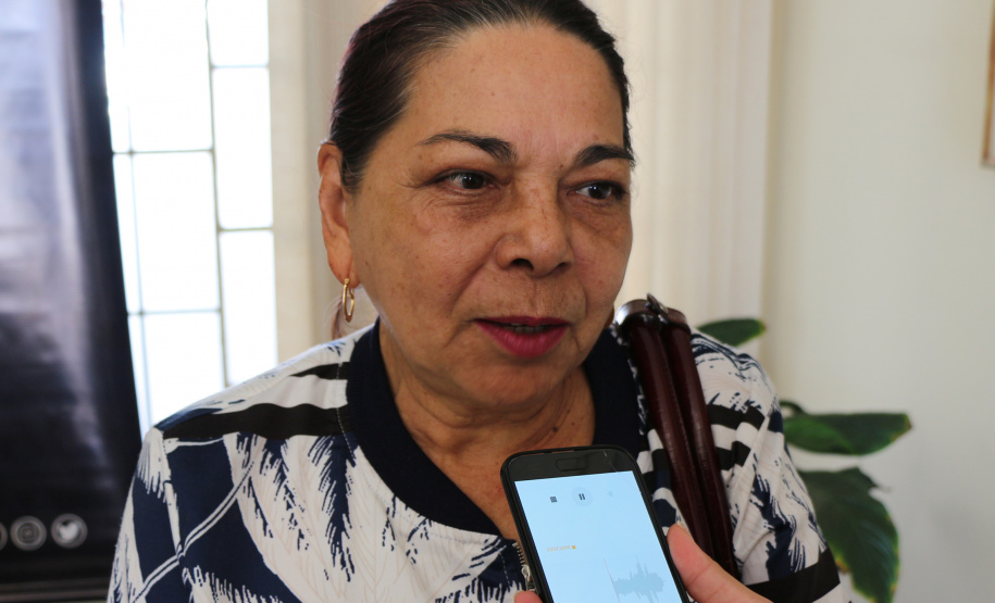 Curitiba, 12-08-2019 Entrega de Leites da Banda da PMPR Foto: entrevista Ilda Batista Maciel instituição ABRACE.