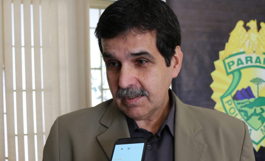 Curitiba, 12-08-2019 Entrega de Leites da Banda da PMPR Foto: entrevista Luis Eduardo Madureira, Instituição Recanto Tarumã.