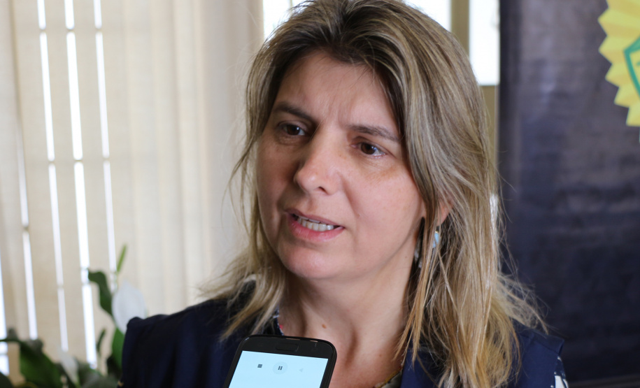 Curitiba, 12-08-2019 Entrega de Leites da Banda da PMPR Foto: entrevista Laurinete Tavares dos Santos, Associação Lar Moises.