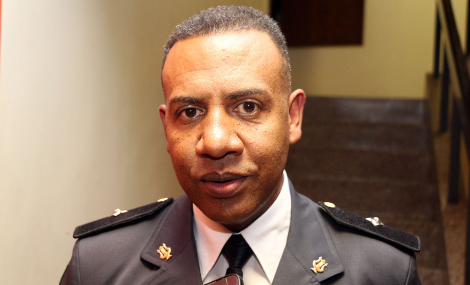 Curitiba, 12 de agosto de 2019. Concerto da Banda de Música da PMPR. Foto: Tenente Eliseu da Silva, regente da Banda de Música da PMPR.