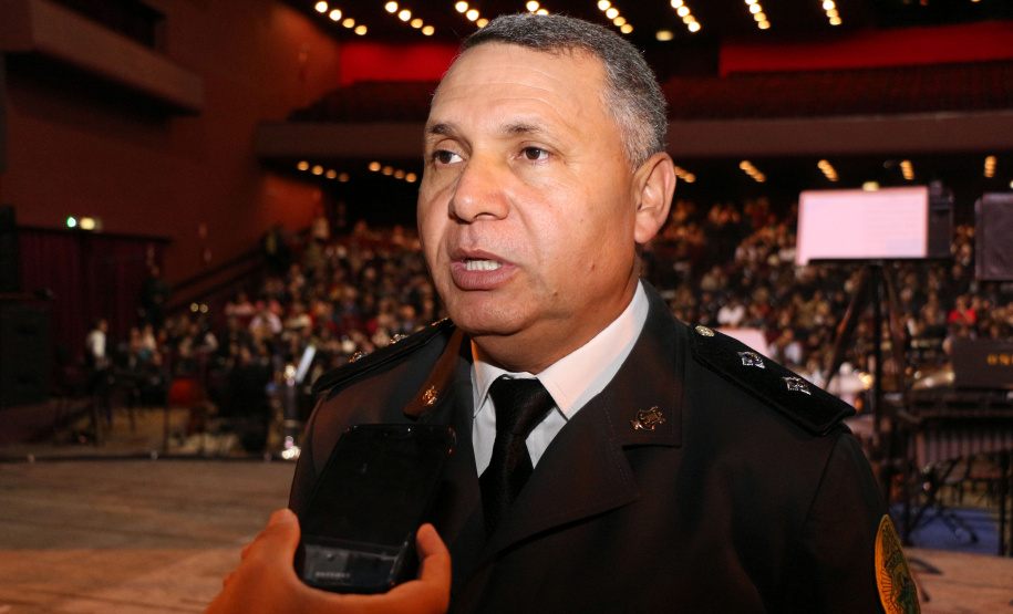 Curitiba, 12 de agosto de 2019. Concerto da Banda de Música da PMPR. Foto: Tenente Galdino, regente da Banda de Música da PMPR.