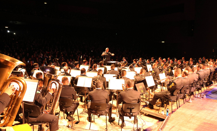 Curitiba, 12 de agosto de 2019. Concerto da Banda de Música da PMPR.