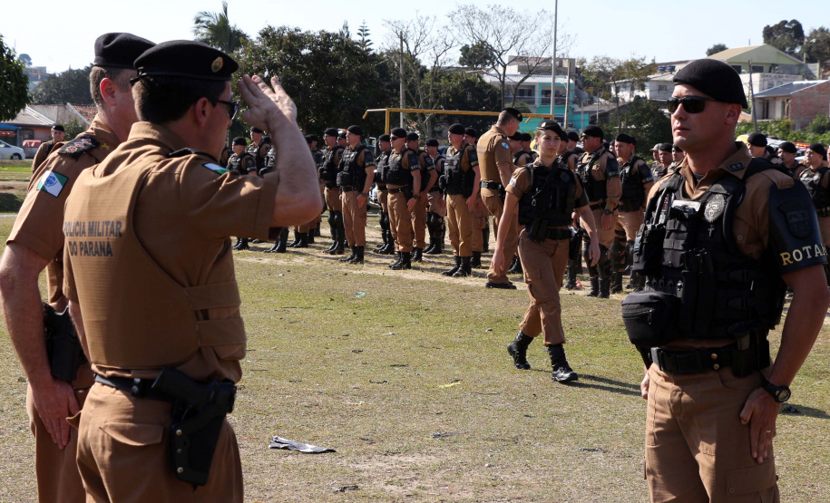 Curitiba, 16 de agosto de 2019. Operação 1º CRPM