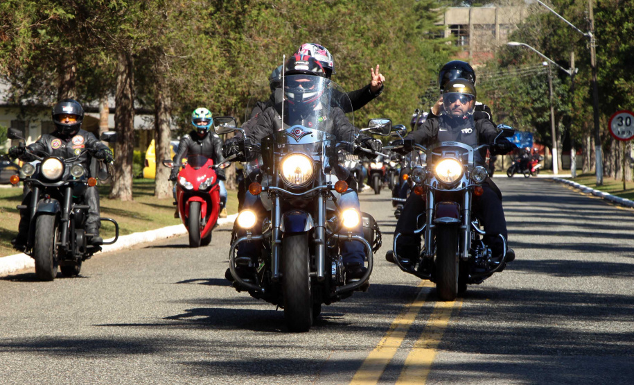 São José dos Pinhais, 17 de agosto de 2019. Passeio Motociclisto da PMPR.