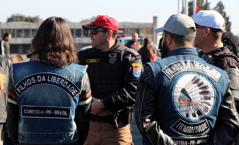 São José dos Pinhais, 17 de agosto de 2019. Passeio Motociclisto da PMPR.