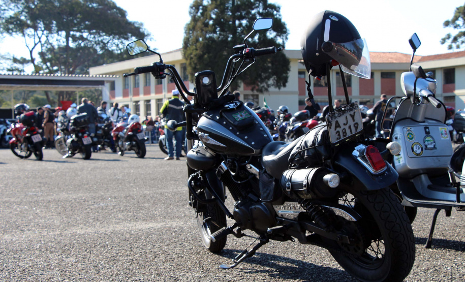 São José dos Pinhais, 17 de agosto de 2019. Passeio Motociclisto da PMPR. Foto: Capitão Denkewski, do BPRv.