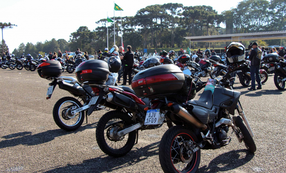 São José dos Pinhais, 17 de agosto de 2019. Passeio Motociclisto da PMPR.