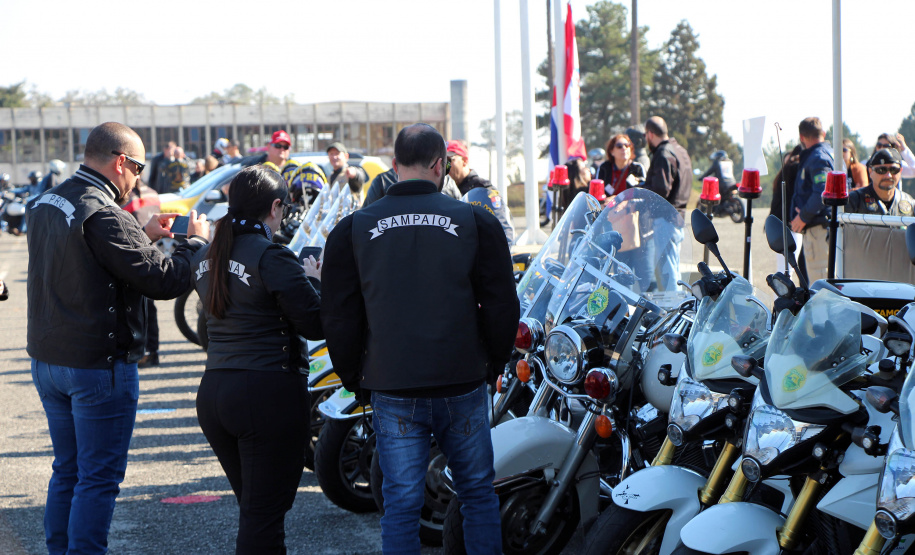 São José dos Pinhais, 17 de agosto de 2019. Passeio Motociclisto da PMPR.