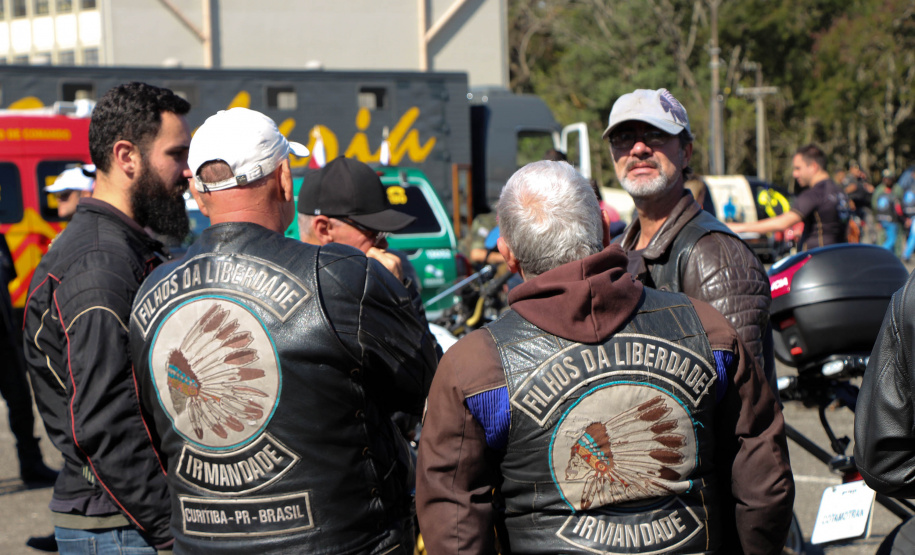 São José dos Pinhais, 17 de agosto de 2019. Passeio Motociclisto da PMPR.