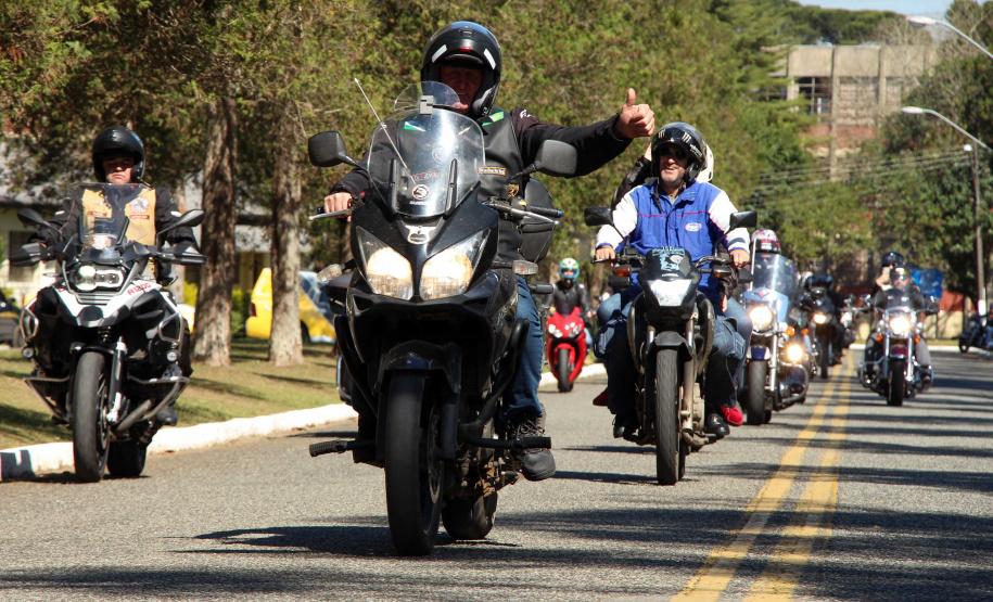 São José dos Pinhais, 17 de agosto de 2019. Passeio Motociclisto da PMPR.